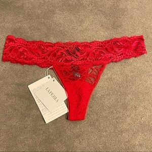 La Perla 2 Red & 2white Panties